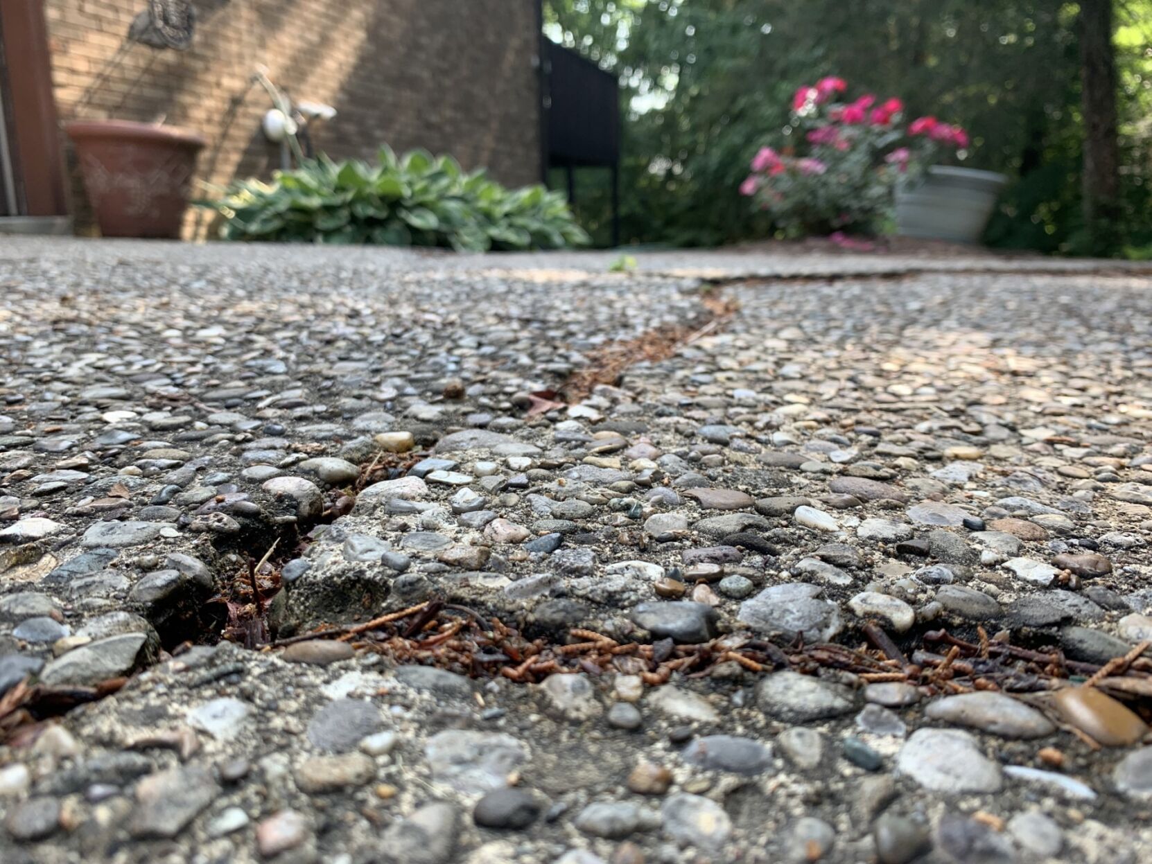 Mt. Washington sink hole house renovations driveway crack